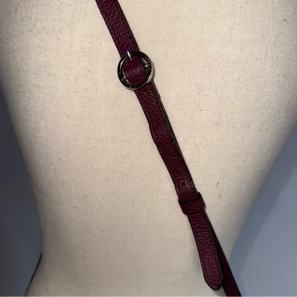 Corder London Elegant Burgundy Crossbody Bag Real Leather like new! - Picture 5 of 16